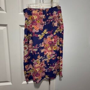 Free People Skirt - Blue and Pink Floral